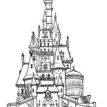 House, Castle Houses Coloring Page: Castle Houses Coloring Page