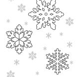 Snowflakes, Nice Snowflakes Coloring Page: Nice Snowflakes Coloring Page