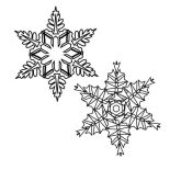 Snowflakes, Picture Of Snowflakes Coloring Page: Picture of Snowflakes Coloring Page