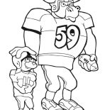 NFL, Club Maskot In NFL Coloring Page: Club Maskot in NFL Coloring Page