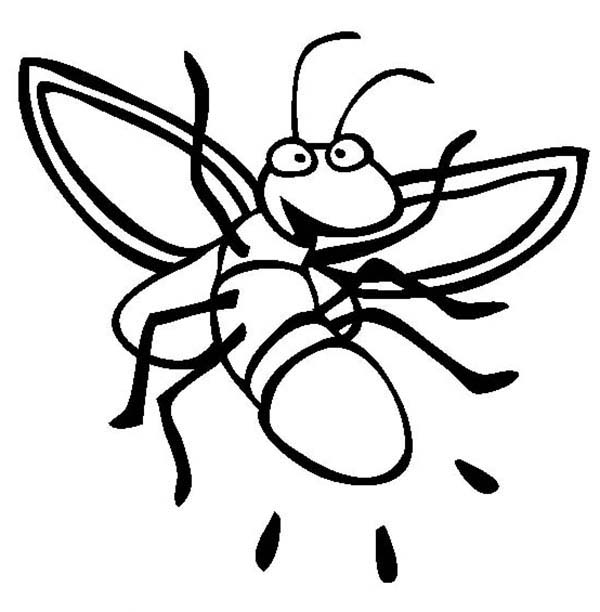 Firefly, : Firefly Clapping Hands Coloring Page