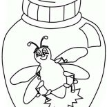 Firefly, Firefly In A Jar Coloring Page: Firefly in a Jar Coloring Page