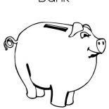 Piggy Bank, How To Draw Piggy Bank Coloring Page: How to Draw Piggy Bank Coloring Page