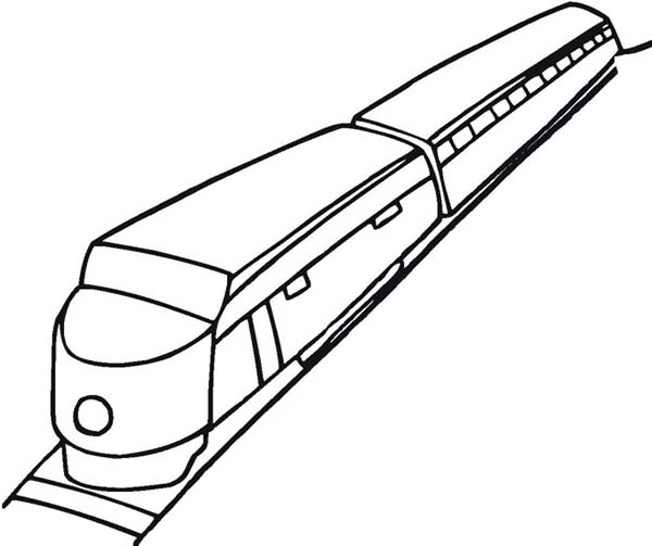 Trains, : How to Draw a Train Coloring Page