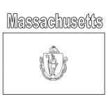 State Flag, Massachusetts State Flag Coloring Page: Massachusetts State Flag Coloring Page