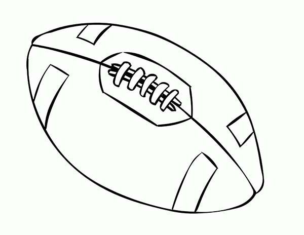 NFL, : NFL Standard Football Coloring Page