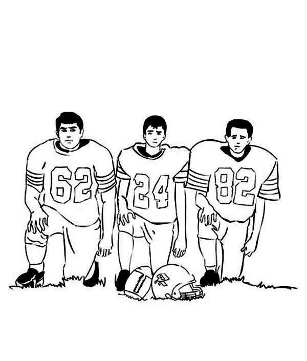 NFL, : Picture of NFL Player Coloring Page