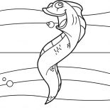 Eel, Picture Of Singing Eel Coloring Page: Picture of Singing Eel Coloring Page