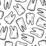 Dental Health, Picture Of Teeth In Dental Health Coloring Page: Picture of Teeth in Dental Health Coloring Page