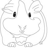 Guinea Pig, Pregnant Guinea Pig Coloring Page: Pregnant Guinea Pig Coloring Page