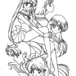 Sailor Moon, Sailor Soldier Who Protect The Earth Sailor Moon Coloring Page: Sailor Soldier Who Protect the Earth Sailor Moon Coloring Page