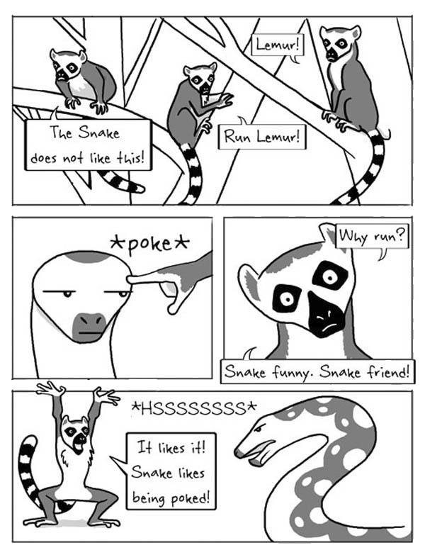 Lemur, : Tale of Snake and Lemur Coloring Page