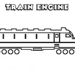 Trains, Train Engine Coloring Page: Train Engine Coloring Page