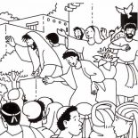 Pentecost, Birthday Of The Church In Pentecost Coloring Page: Birthday of the Church in Pentecost Coloring Page