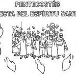 Pentecost, Picture Of Pentecost Coloring Page: Picture of Pentecost Coloring Page
