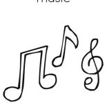 Treble Clef, Treble Clef Is Music Note Coloring Page: Treble Clef is Music Note Coloring Page