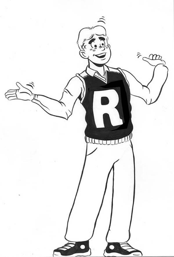 Archie, : Archie is Trying to Explain Something Coloring Page