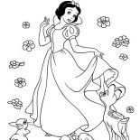 Snow White, How To Draw Snow White And Her Friends Coloring Page: How to Draw Snow White and Her Friends Coloring Page