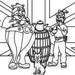 Asterix, Kids Drawing Obelix Asterix And Dogmatix Coloring Page: Kids Drawing Obelix Asterix and Dogmatix Coloring Page