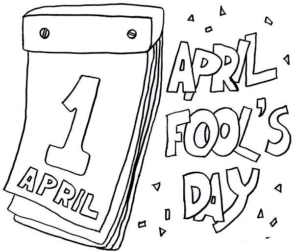 April fools, : Lets Put Everyone on Joke on April Fools Day Coloring Page