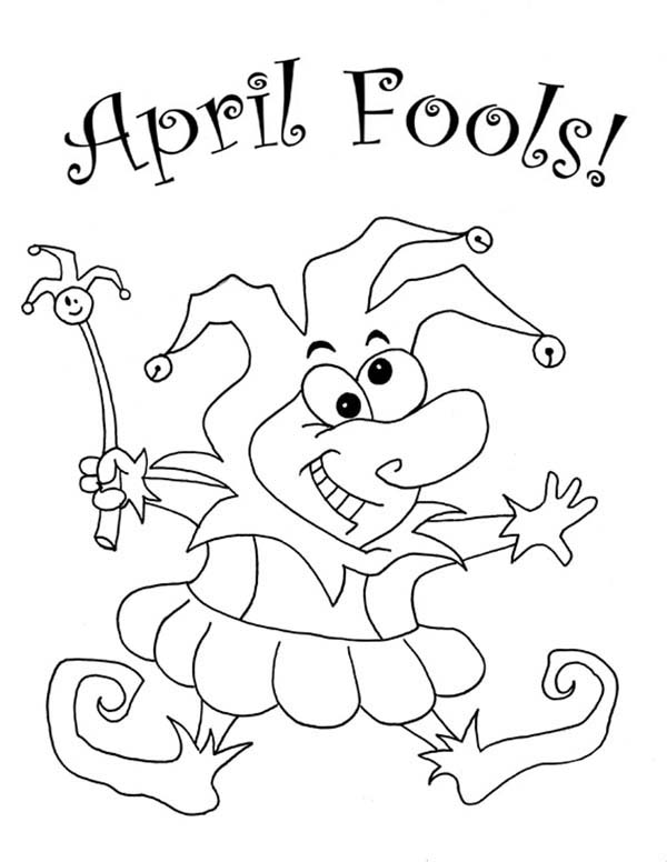 April fools, : Look Out for April Fools Day Coloring Page