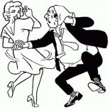Archie, Mr And Mrs Andrews Dance Till Sweating In Archie Comics Coloring Page: Mr and Mrs Andrews Dance Till Sweating in Archie Comics Coloring Page
