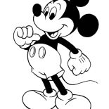 Mickey Mouse, Awesome Mickey Mouse Coloring Page: Awesome Mickey Mouse Coloring Page
