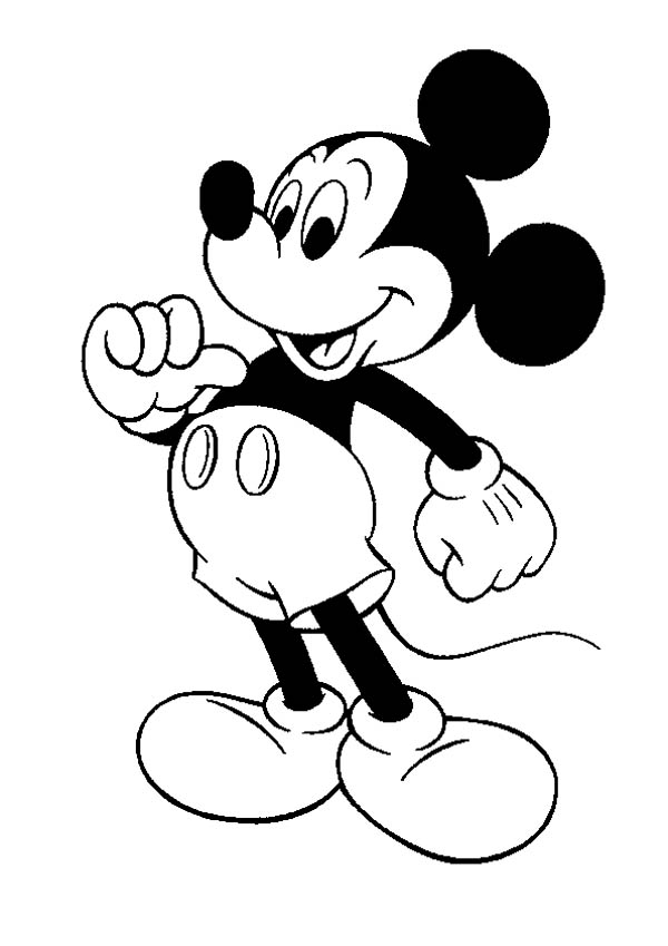 Mickey Mouse, : Awesome Mickey Mouse Coloring Page