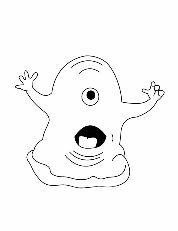 Monsters vs Aliens, : BOB from Monster vs Aliens Coloring Page