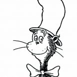 The Cat in the Hat, Dr Seuss The Cat In The Hat Coloring Page: Dr Seuss the Cat in the Hat Coloring Page
