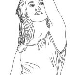Taylor Swift, Drawing Taylor Swift Coloring Page: Drawing Taylor Swift Coloring Page
