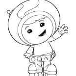 Team Umizoomi, Geo Big Smile Fro Kids In Team Umizoomi Coloring Page: Geo Big Smile fro Kids in Team Umizoomi Coloring Page