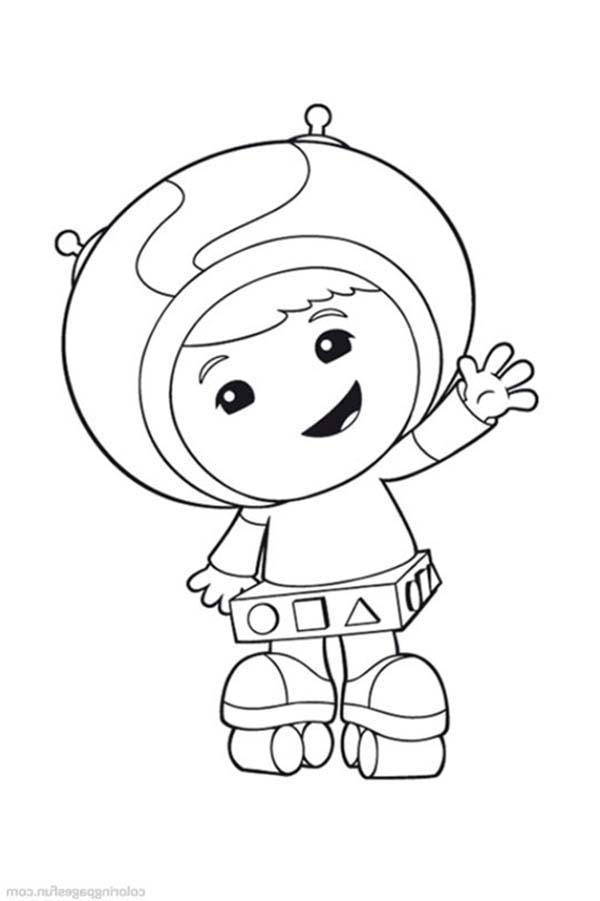 Team Umizoomi, : Geo Big Smile fro Kids in Team Umizoomi Coloring Page