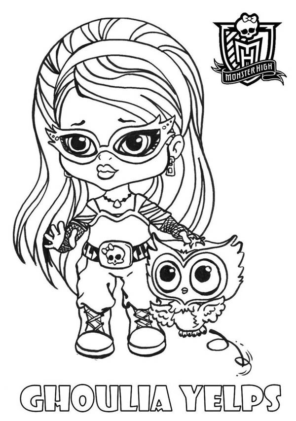 Monster High, : Ghoulia Yelps from Monster High Coloring Page