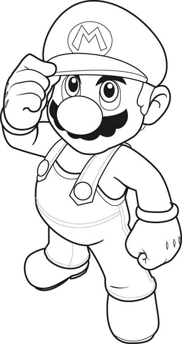 How To Draw Super Mario Brothers Coloring Page Color Luna