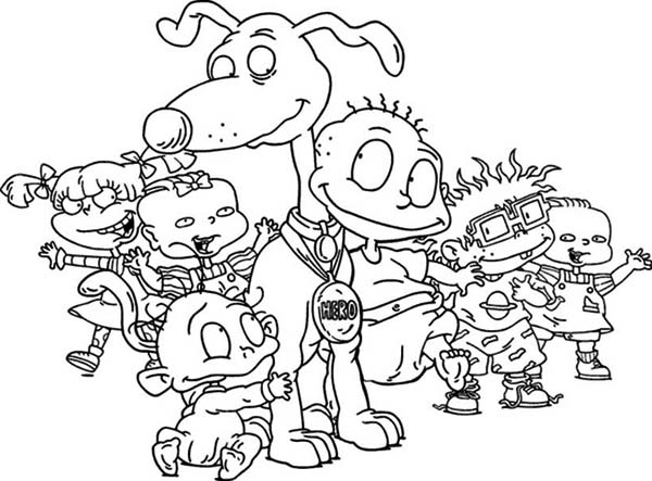 Rugrats, : How to Draw the Rugrats Characters Coloring Page