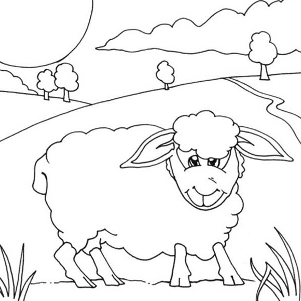Shaun the Sheep, : Kids Drawing of Shaun the Sheep Coloring Page