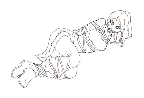 The Legend of Korra, : Korra is Captured and Tied Coloring Page