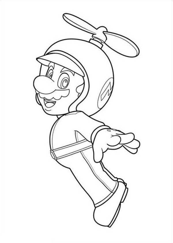 Mario Brothers, : Super Mario Brothers Picture Coloring Page