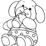 Teddy Bear, Teddy Bear Wearing Boxer Coloring Page: Teddy Bear Wearing Boxer Coloring Page