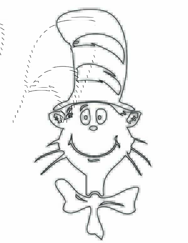 The Cat in the Hat, : The Cat in the Hat Picture Coloring Page