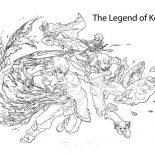 The Legend of Korra, The Legend Of Avatar Korra Coloring Page: The Legend of Avatar Korra Coloring Page