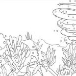 Nature, Under The Sea View Of Nature Coloring Page: Under the Sea View of Nature Coloring Page
