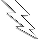 Lightning Bolt, Black And White Lightning Bolt Coloring Page: Black and White Lightning Bolt