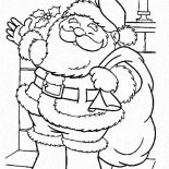 Christmas, Santa Claus Is Coming To Town On Christmas Coloring Page: Santa Claus is Coming to Town on Christmas Coloring Page