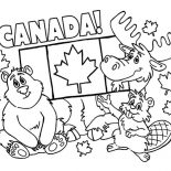 Canada Day, All Canadian National Animals On Canada Day 2015 Coloring Pages: All Canadian National Animals on Canada Day 2015 Coloring Pages