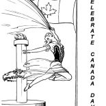 Canada Day, Celebrate Canada Day 2015 With Ballet Coloring Pages: Celebrate Canada Day 2015 with Ballet Coloring Pages