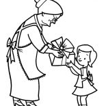 Grandmother, A Present For My Grandmother Coloring Pages: A Present for My Grandmother Coloring Pages
