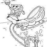 Gary, Christmas Spongebob And Gary The Snail Coloring Pages: Christmas Spongebob and Gary the Snail Coloring Pages