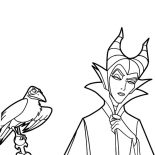 Maleficent, Disney Villain Character Maleficent Coloring Pages: Disney Villain Character Maleficent Coloring Pages